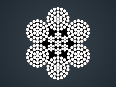 點接觸鋼絲繩6×37+IWR(IWS)