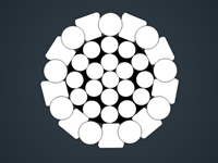 -一層圓形及X形鋼絲